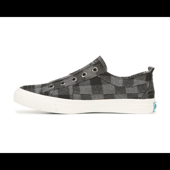 New! Blowfish Play Sneakers - Grey Buffalo Check - Size 8.5 - Picture 2 of 5